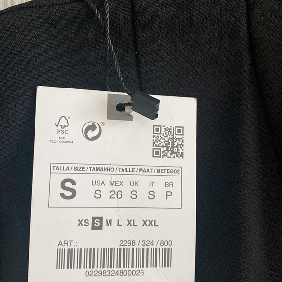BRAND NWT Zara black pants - Picture 3 of 3